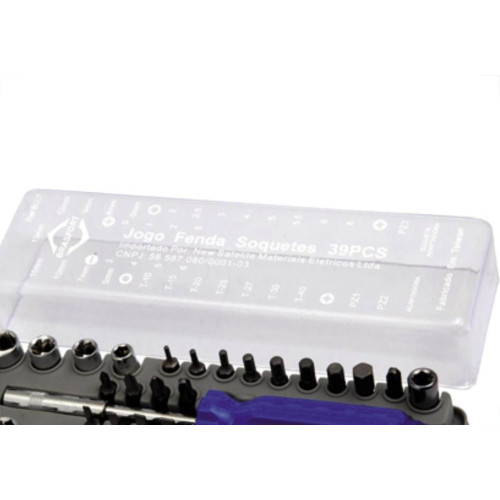 Jogo Chave Intercamb.Soquete 39Pc Brasfort 6007