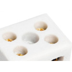 Conector Brasfort Porcelana 06Mm Bif 8607 - Kit C/100 Unidades