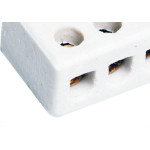 Conector Brasfort Porcelana 10Mm Trifasico 8610 - Kit C/50 Unidades