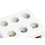 Conector Brasfort Porcelana 10Mm Trifasico 8610 - Kit C/50 Unidades