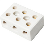 Conector Brasfort Porcelana 16Mm Trifasico 8767 - Kit C/12 Unidades