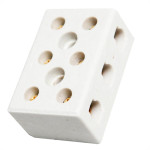 Conector Brasfort Porcelana 16Mm Trifasico 8767 - Kit C/12 Unidades