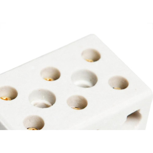 Conector Brasfort Porcelana 16Mm Trifasico 8767 - Kit C/12 Unidades
