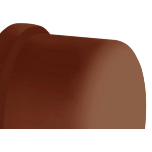 Caps Corr Plastik PVC Liso Liso 1/2 Marrom - Kit C/50 Unidades