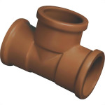 Tee Corr Plastik Lll 1/2 Marrom - Kit C/50 Unidades