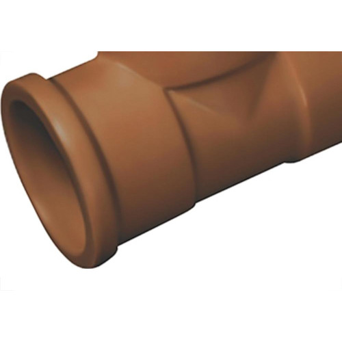 Tee Corr Plastik Lll 1/2 Marrom - Kit C/50 Unidades