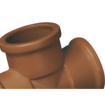 Tee Corr Plastik Lll 1/2 Marrom - Kit C/50 Unidades