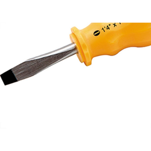 Chave Fenda Brasfort Toco 1/4 X 1.1/2 - Kit C/12 Unidades