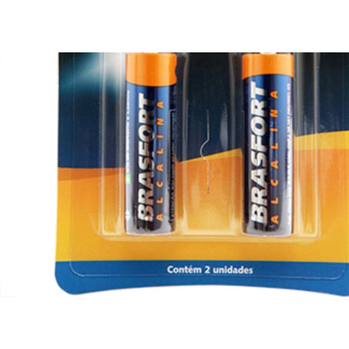 Pilha Alcalina Brasfort Peq Aa2 C/2