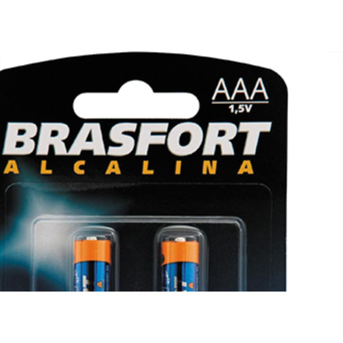 Pilha Alcalina Brasfort Palito Aaa2 C/2