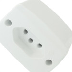 Tomada 2P+T Ilumi Ret Ext.10A Branco 16516 - Kit C/10 Unidades