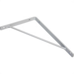 Cantoneira Mao Francesa Overtime Leve Branco 20Cm - Kit C/12 Unidades