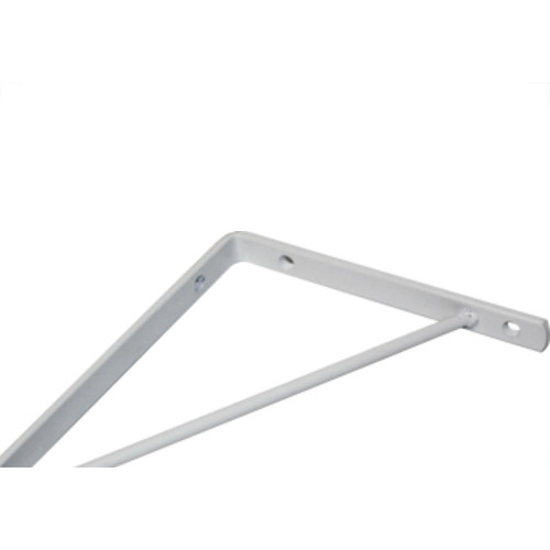 Cantoneira Mao Francesa Overtime Leve Branco 20Cm - Kit C/12 Unidades
