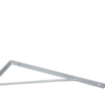 Cantoneira Mao Francesa Overtime Leve Branco 25Cm - Kit C/12 Unidades