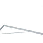 Cantoneira Mao Francesa Overtime Leve Branco 30Cm - Kit C/12 Unidades