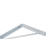 Cantoneira Mao Francesa Overtime Reforc Branco 20Cm - Kit C/12 Unidades