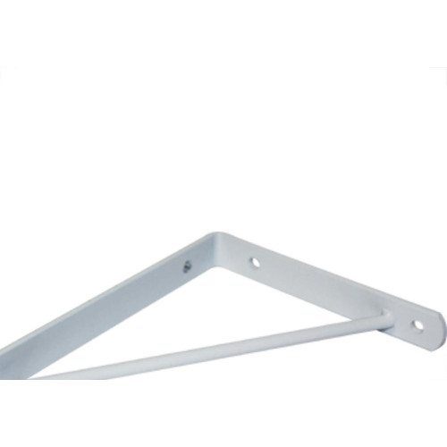 Cantoneira Mao Francesa Overtime Reforc Branco 20Cm - Kit C/12 Unidades