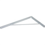 Cantoneira Mao Francesa Overtime Reforc Branco 30Cm - Kit C/12 Unidades