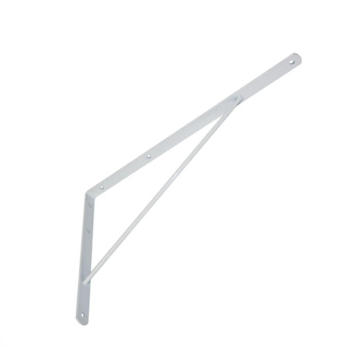 Cantoneira Mao Francesa Overtime Reforc Branco 40Cm - Kit C/12 Unidades