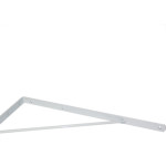 Cantoneira Mao Francesa Overtime Reforc Branco 40Cm - Kit C/12 Unidades