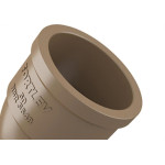 Cotovelo Fortlev PVC Liso Liso L 2 X45 Marrom