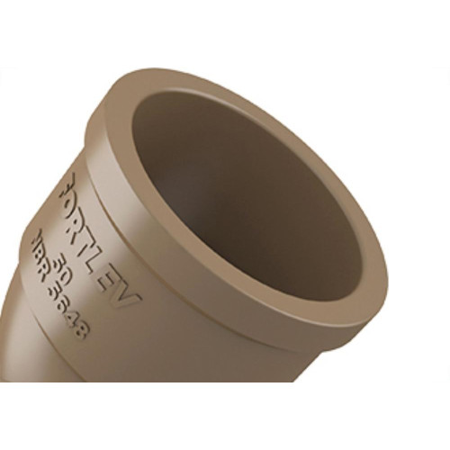 Cotovelo Fortlev PVC Liso Liso L 2 X45 Marrom