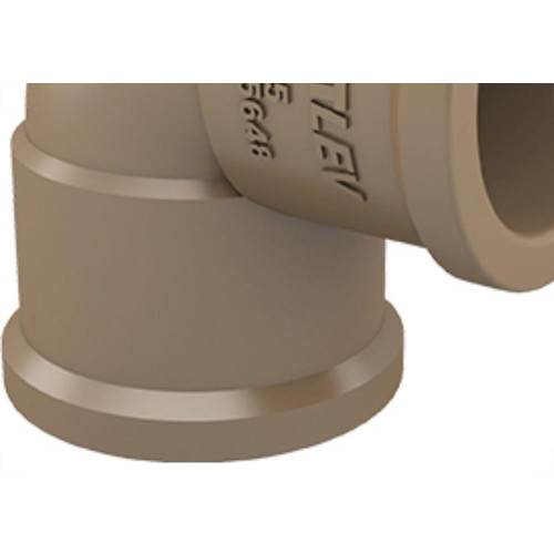 Cotovelo Fortlev PVC Liso Liso L 2 X90 Marrom