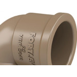 Cotovelo Fortlev PVC Liso Liso L 2 X90 Marrom