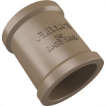 Luva PVC Liso Liso Marrom 2 Fortlev - Kit C/10 Unidades