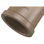 Luva PVC Liso Liso Marrom 2 Fortlev - Kit C/10 Unidades