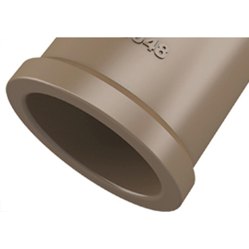 Luva PVC Liso Liso Marrom 2 Fortlev - Kit C/10 Unidades