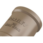 Luva PVC Liso Liso Marrom 2 Fortlev - Kit C/10 Unidades