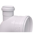 Cotovelo C/Visita Fortlev 100X50 Branco - Kit C/10 Unidades