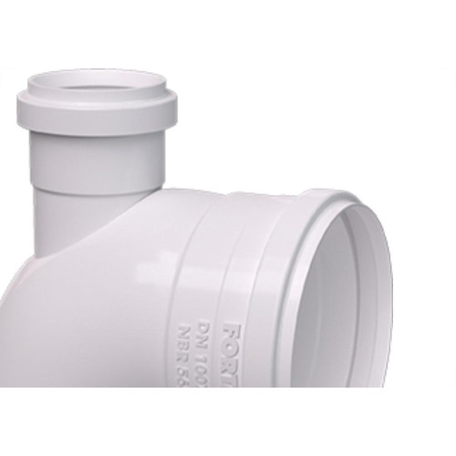 Cotovelo C/Visita Fortlev 100X50 Branco - Kit C/10 Unidades