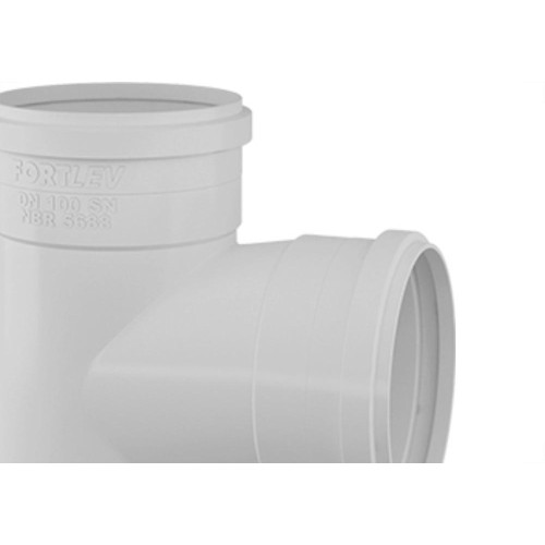 Tee Esgoto Fortlev 150 X 150 Branco