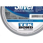 Fita Silver Tape Tekbond Prata 48Mmx05Mt