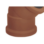 Cotovelo Corr Plastik PVC Liso Liso R 4X45 Marrom