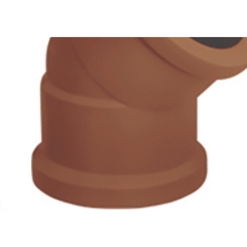 Cotovelo Corr Plastik PVC Liso Liso R 4X45 Marrom