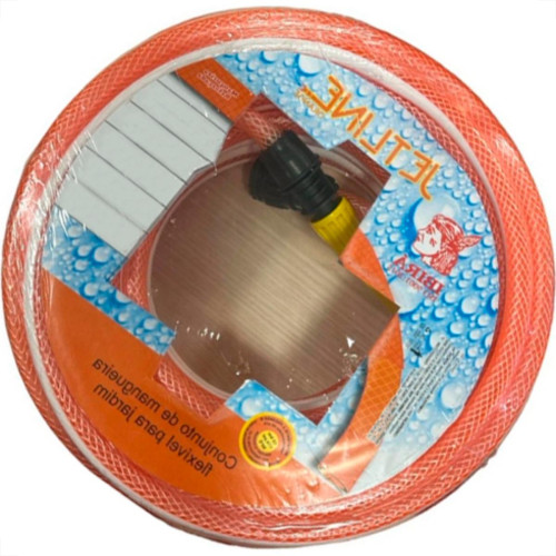 Mangueira Malha trançada Laranja Ibira Conjunto 20Mt
