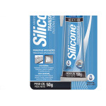 Cola Silicone 50G Tekbond Transp Blist - Kit C/12 Unidades
