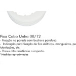 Fixa Cabo Unha 08X12 Pq C/100 Sfor