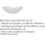Fixa Cabo Unha 12X14 Md C/100 Sfor
