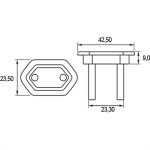 Protetor De Tomada Sfor Branco C/50