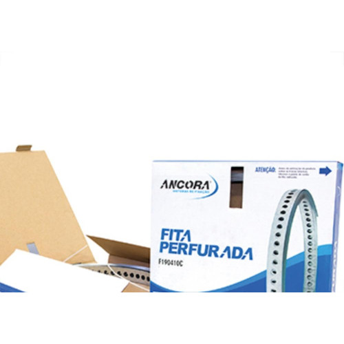 Fita Perfurada 19Mm Caixa C/10Mt Ancora