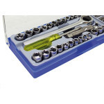 Jogo Soquete Eda Encaixe 1/4-3/8 40Pc