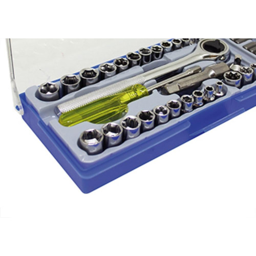 Jogo Soquete Eda Encaixe 1/4-3/8 40Pc
