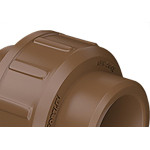 Uniao Fortlev PVC Liso Liso E 1.1/2 Marrom