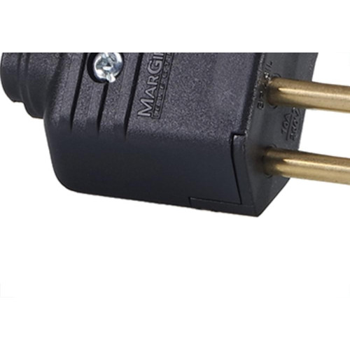 Pino Macho Margirus 2P+T 10A Pr - Kit C/10 Unidades