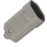 Pino Femea Margirus 2P+T 10A Cinza - Kit C/10 Unidades