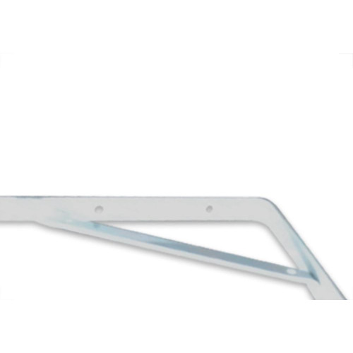 Cantoneira Mao Francesa R.C.A Forte Branco 25Cm - Kit C/12 Unidades